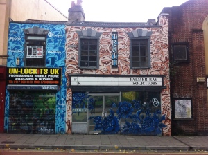 Palmer Ray Solicitor's graffiti frontage.